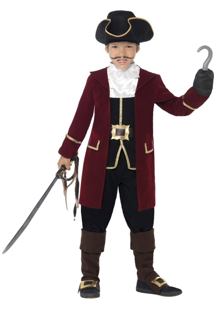 Boys Deluxe Captain Hook Costume