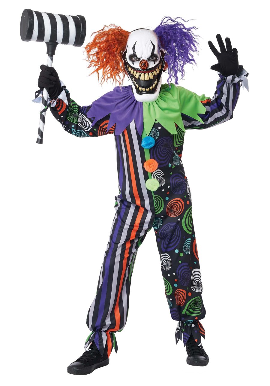 Boy's Funhouse Fiend Clown Costume