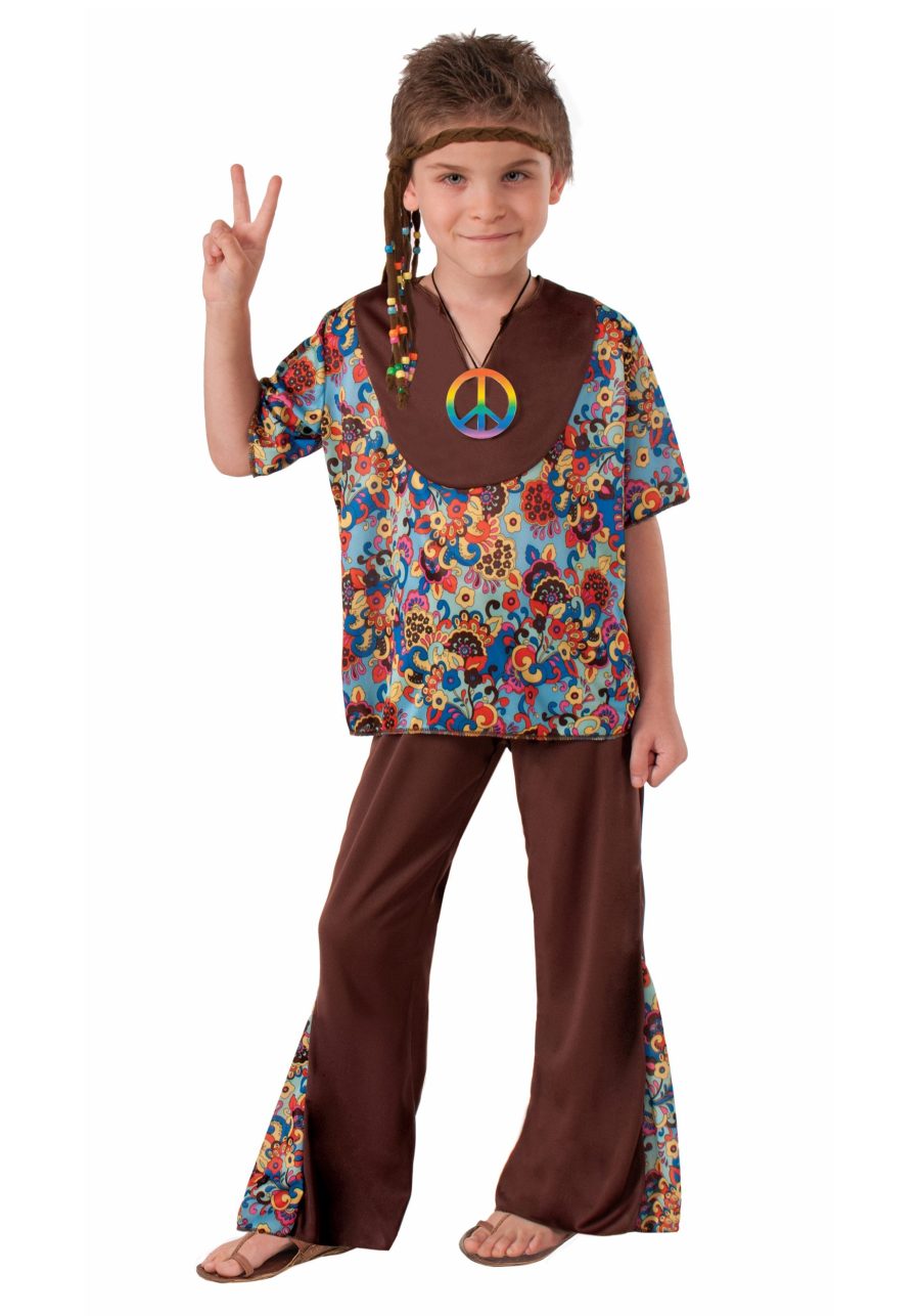 Boy's Peace Hippie Costume