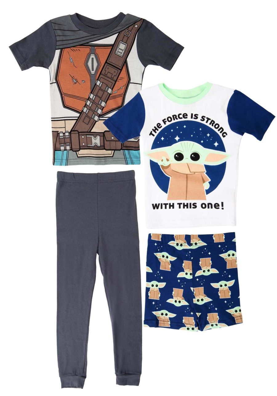 Boys' The Mandalorian 4 Piece Sleepwear Set