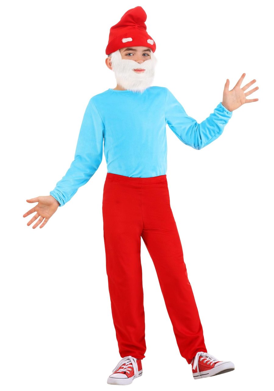 Boy's The Smurfs Papa Smurf Costume