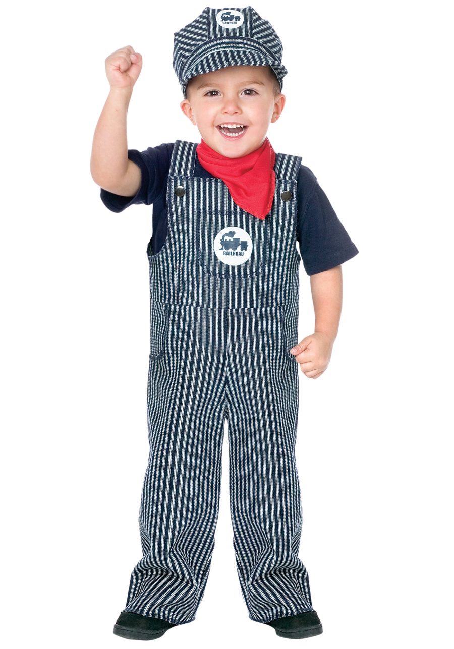 Boy's Train Engineer Toddler Costume