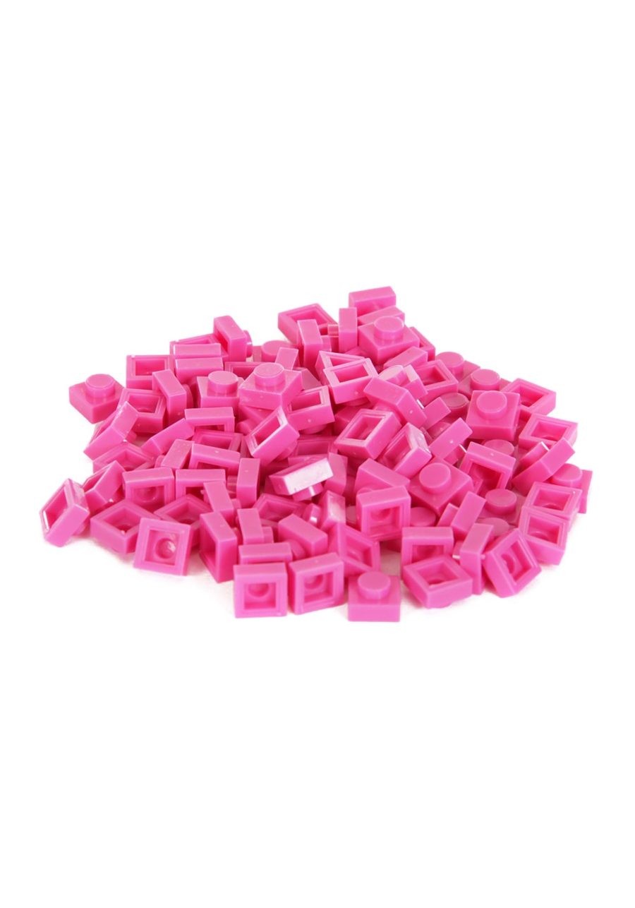 Bricky Blocks 100 Piece 1x1- Magenta