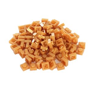 Bricky Blocks 100 Pieces 1x1 Gold