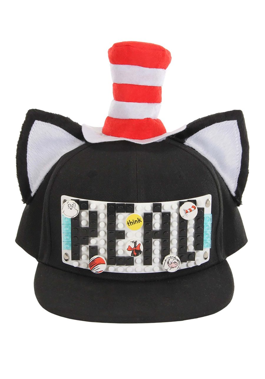 Bricky Blocks Build-On Snapback Hat The Cat in the Hat Kit