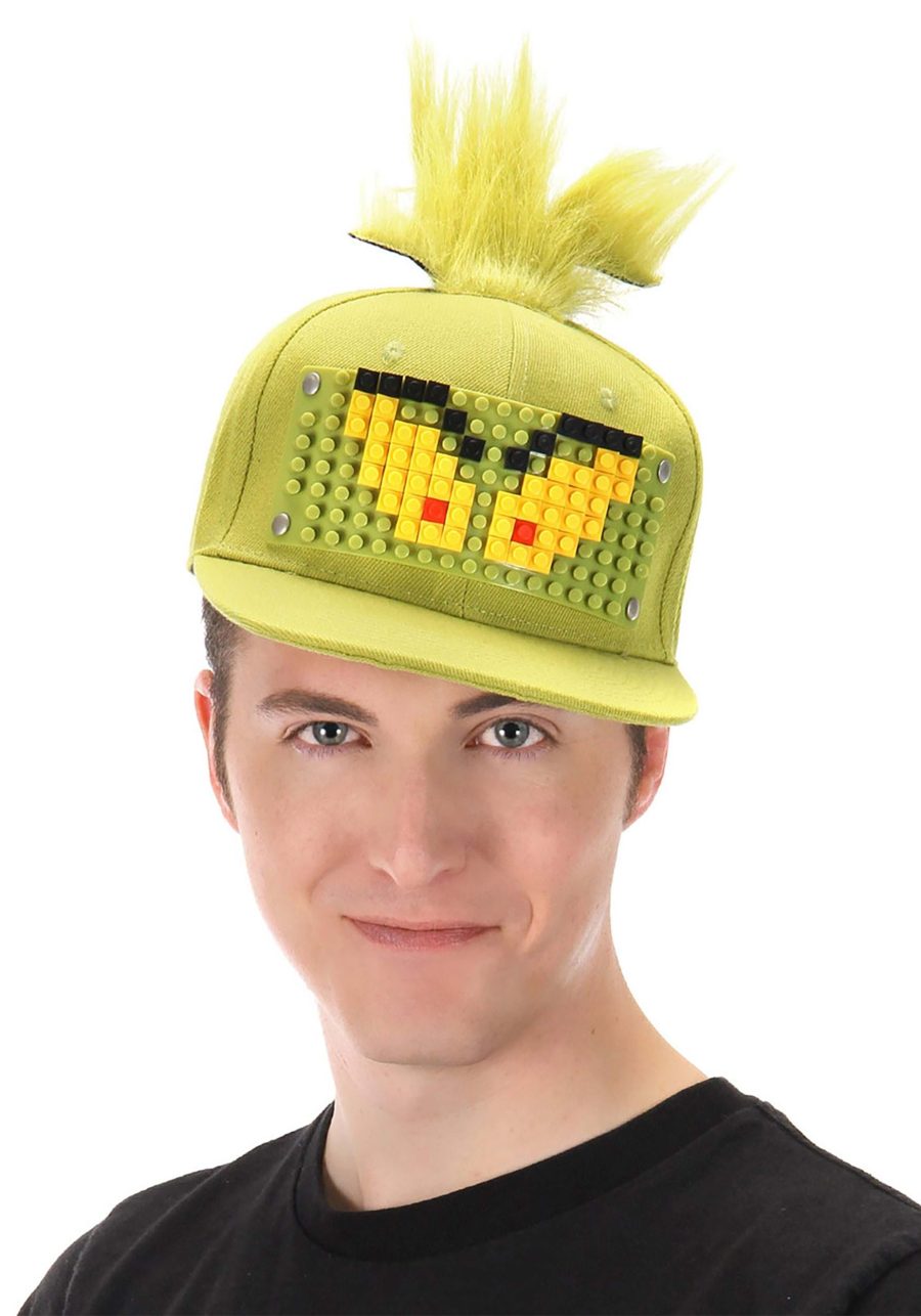 Bricky Blocks Build-On The Grinch Snapback Hat Kit