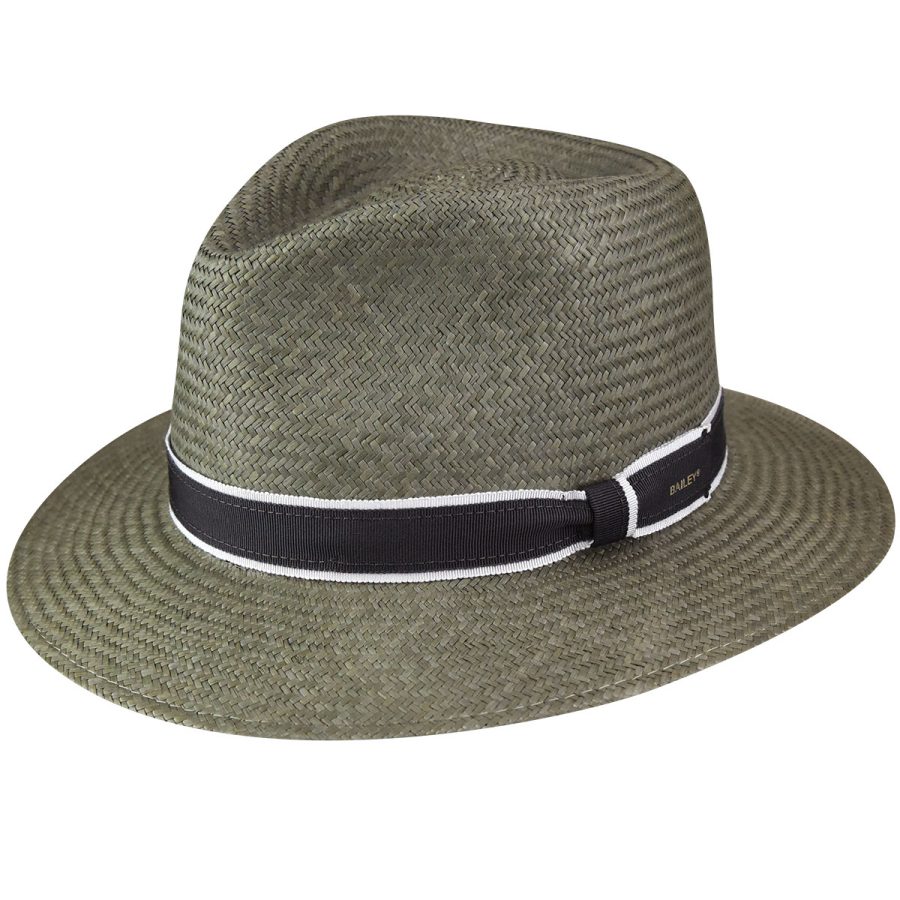 Brooks Panama Fedora - Ash Grey/L