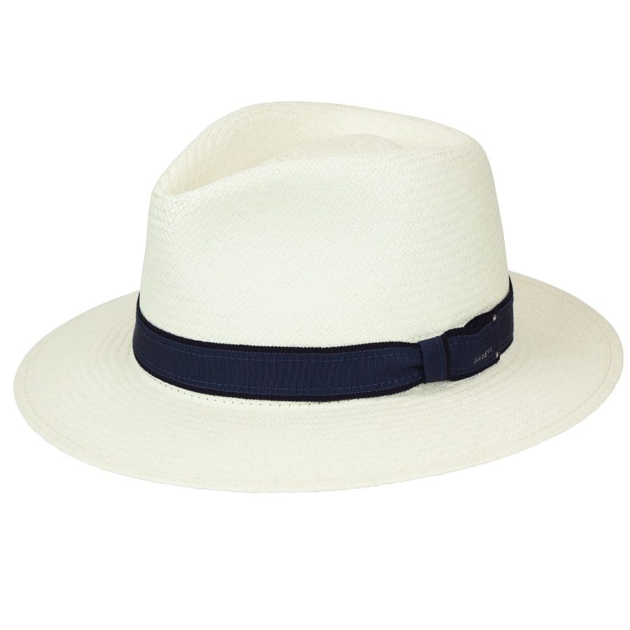 Brooks Panama Fedora - Media Bleach/L