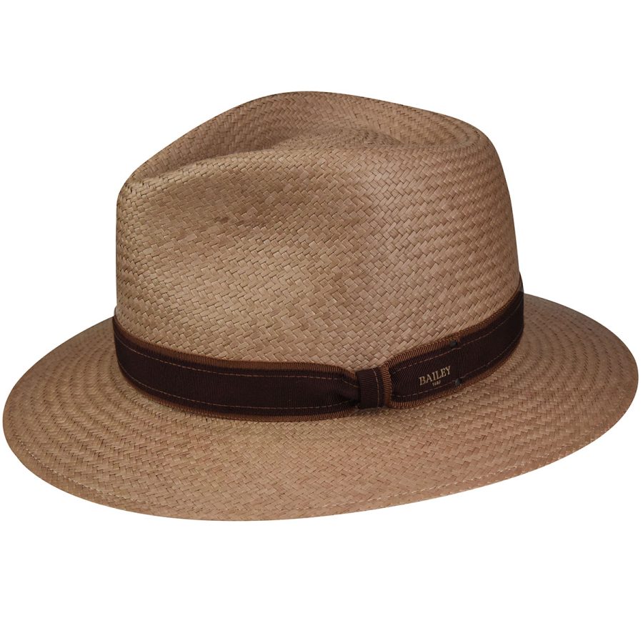 Brooks Panama Fedora - Tawny / L