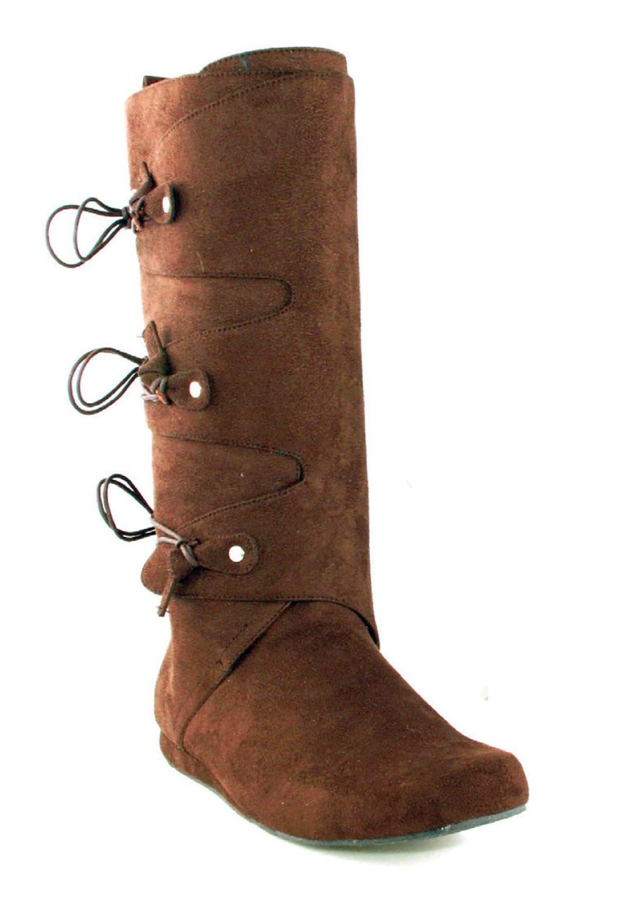 Brown Tall Renaissance Boots