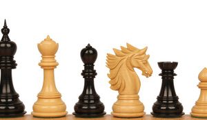 Bucephalus Staunton Chess Set with Ebony & Boxwood Pieces - 4.5 King