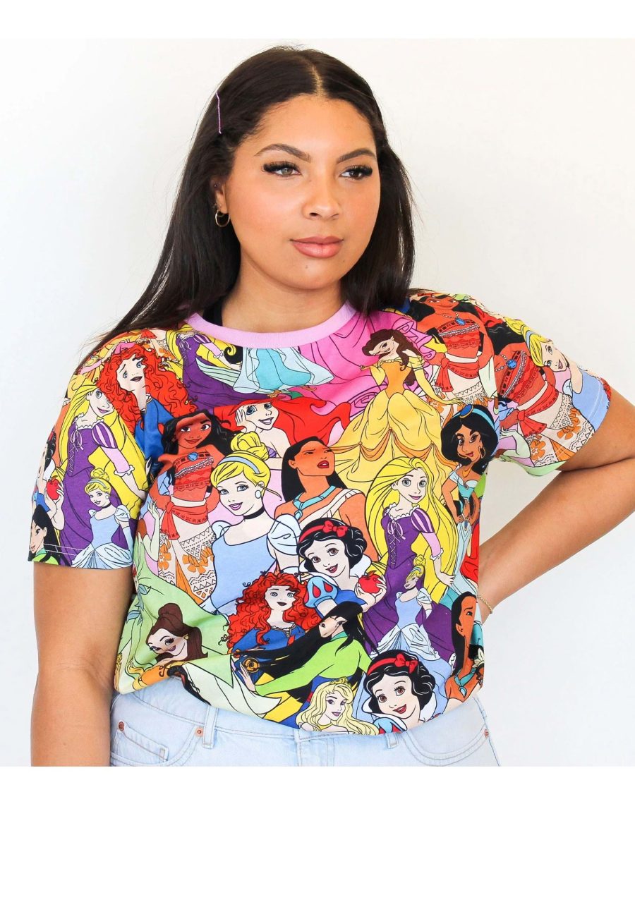 Cakeworthy Adult Disney Princess AOP T-Shirt