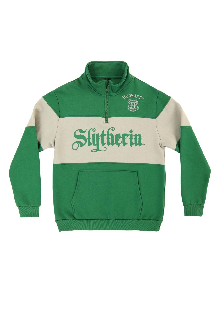 Cakeworthy Slytherin 1/4 Adult Zip Sweater