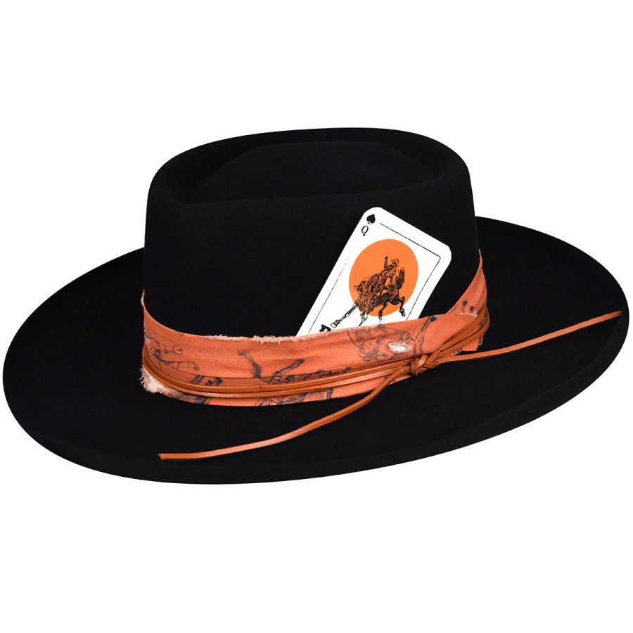 Calamity J. Western Fedora - Black / 6-3/4