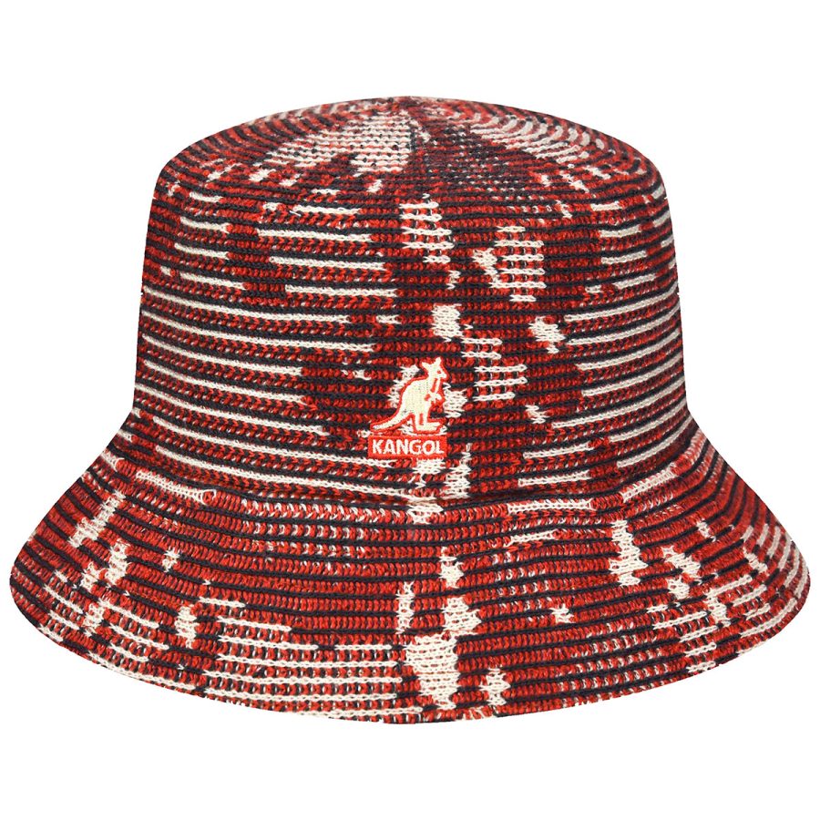 Camo Rib Bucket - Cherry Glow/S