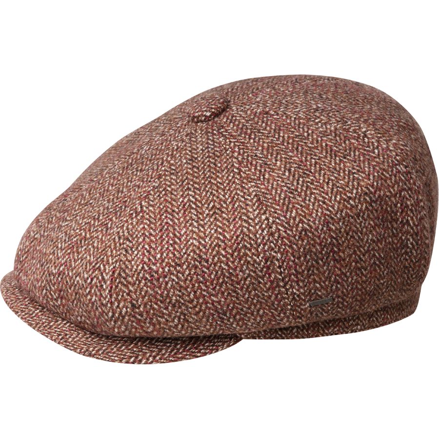 Cassell Newsboy Cap - Brass Herringbone / L