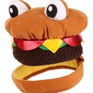 Cheeseburger Jawesome Plush Costume Hat
