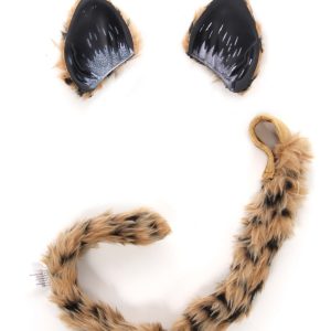 Cheetah Ears and Tail Accessory Costume Kit