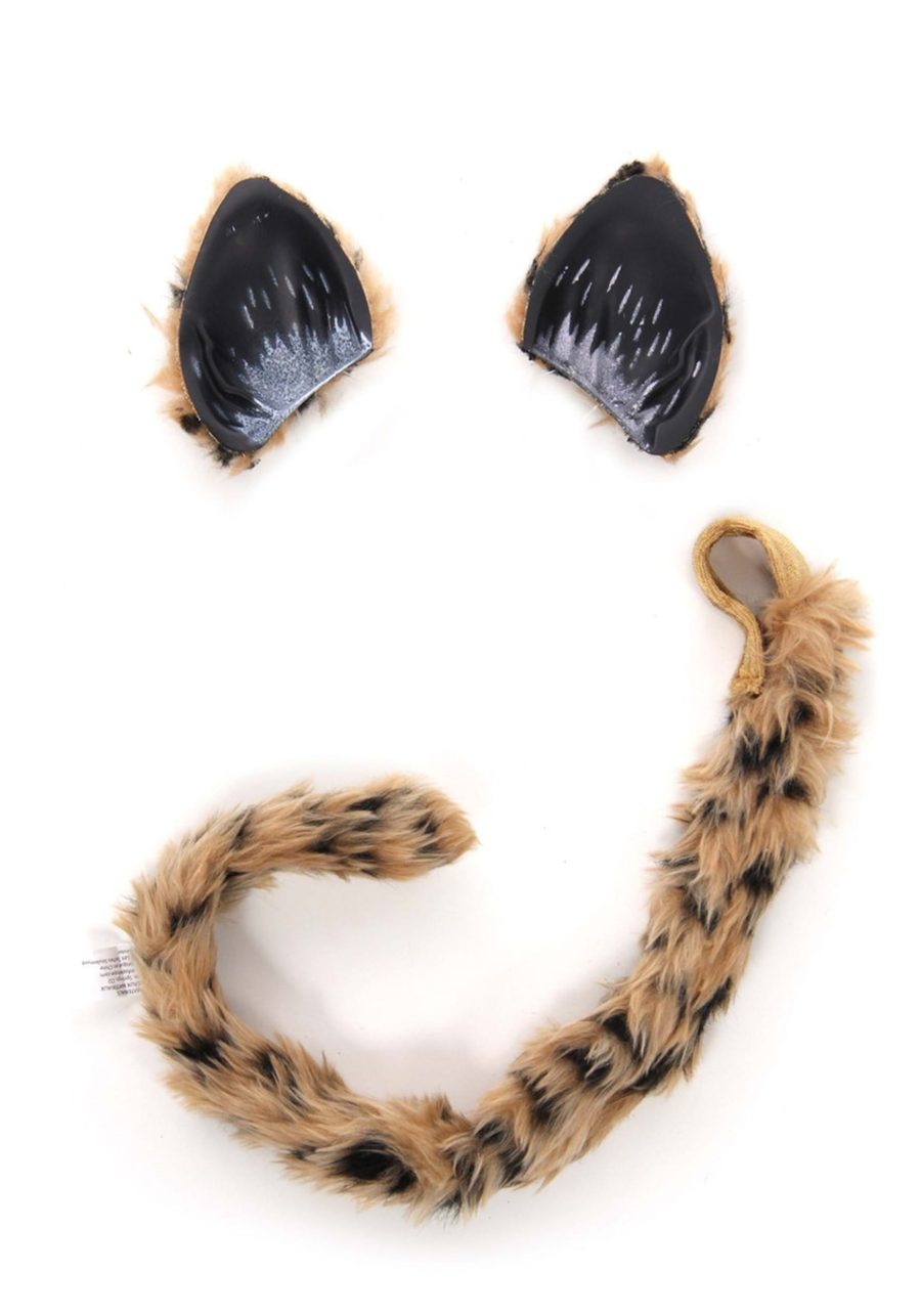 Cheetah Ears and Tail Accessory Costume Kit