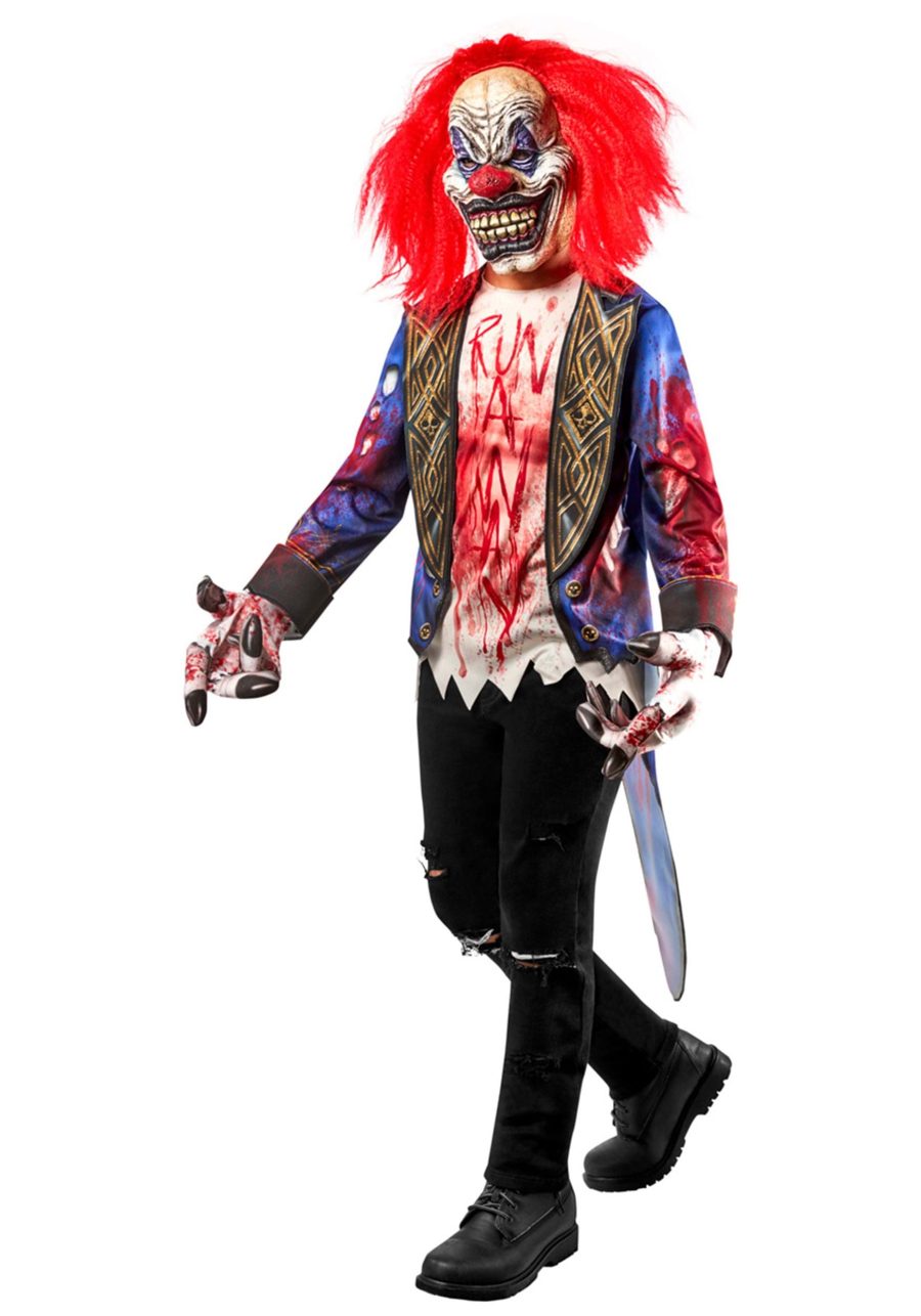 Child Creepy Clown Costume