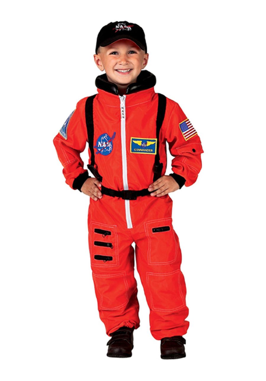 Child Orange Astronaut Costume