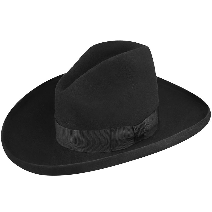 Clayton Cowboy Western Hat - Black/6 3/4