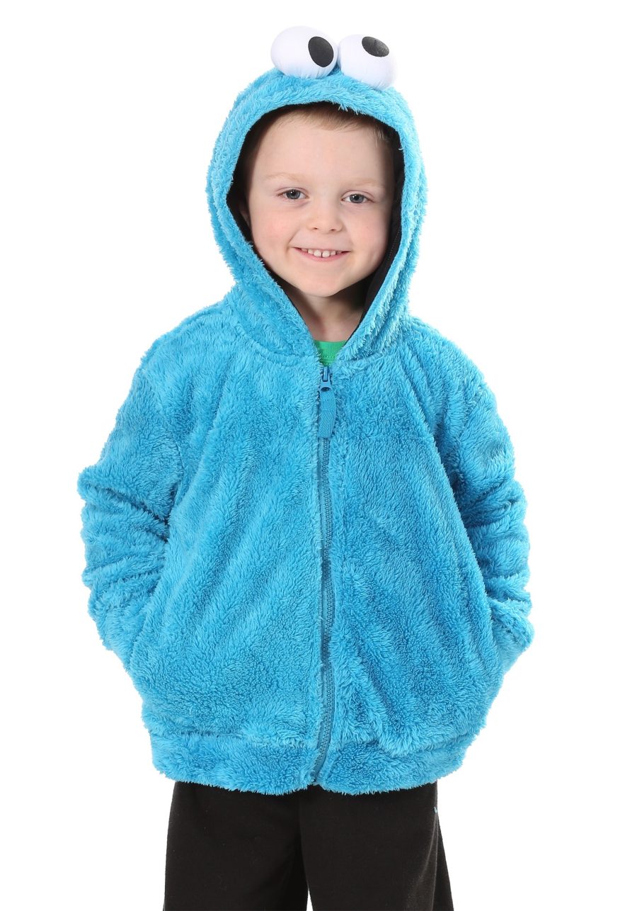 Cookie Monster Sesame Street Faux Fur Unisex Costume Hoodie