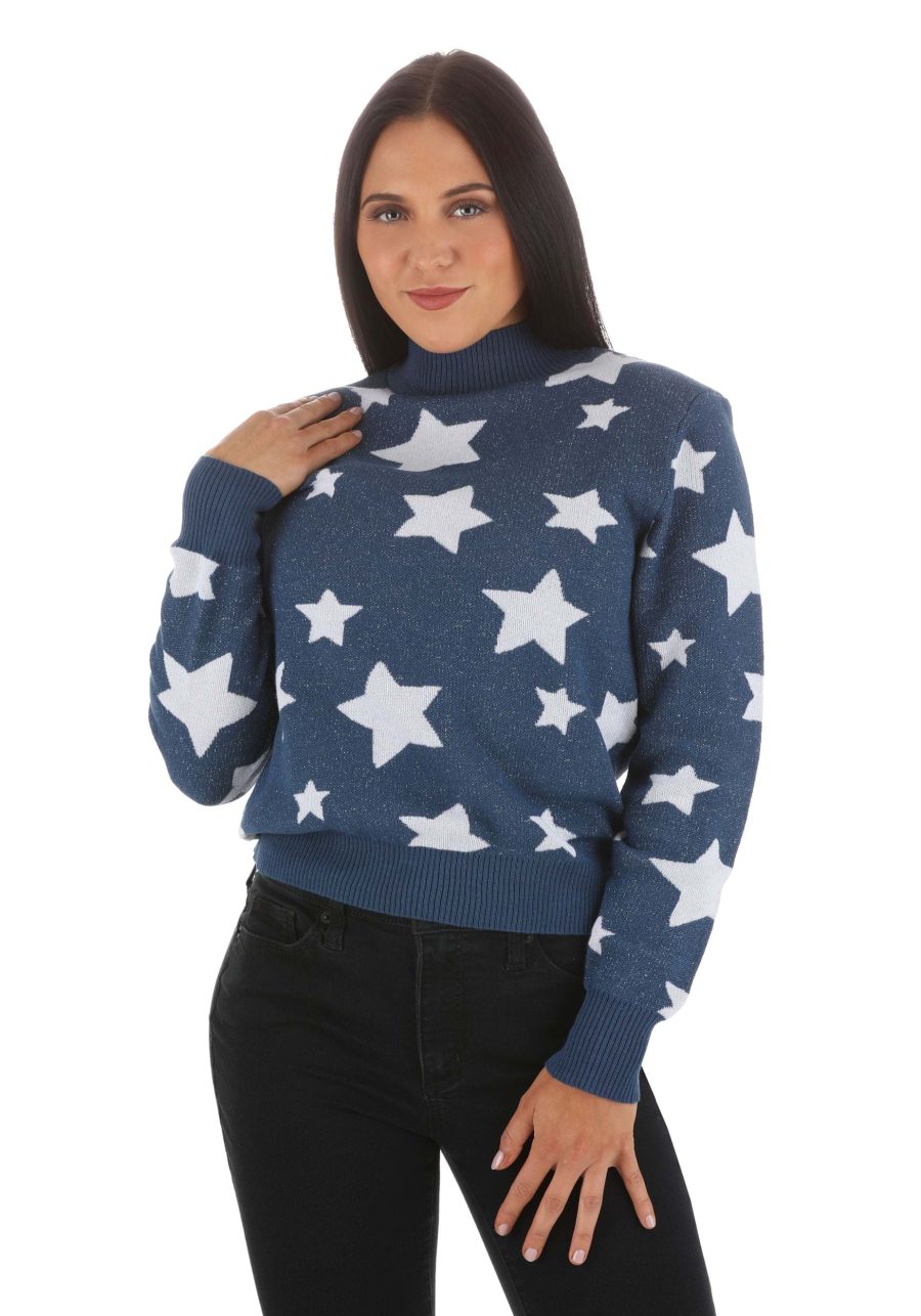 Coraline Adult Blue Star Sweater Costume