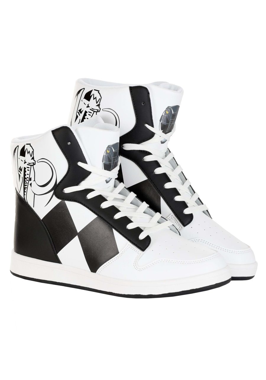 Costume Inspired Black Power Rangers Sneakers