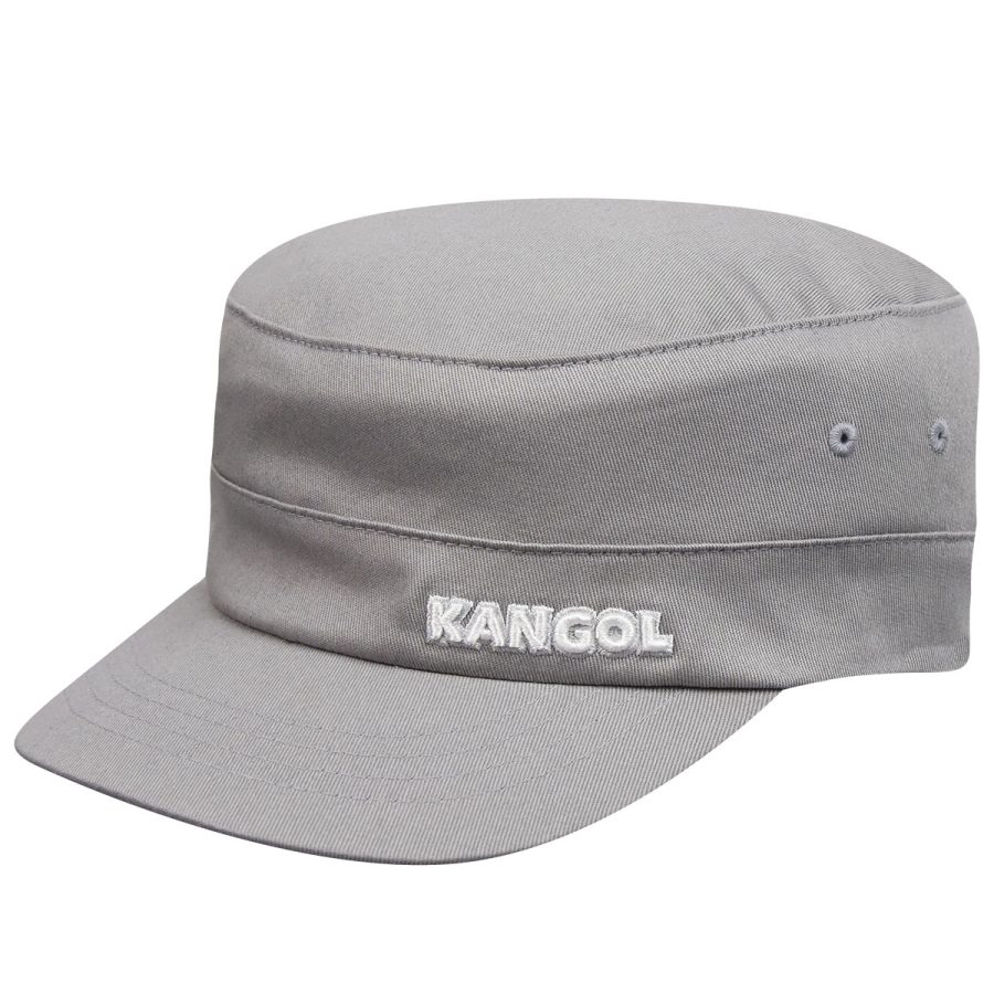 Cotton Twill Army Cap - Silver/XXL