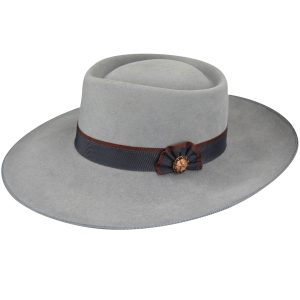 Cowpuncher Western Hat - Gun Metal/6 3/4