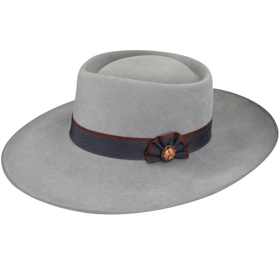 Cowpuncher Western Hat - Gun Metal/6 3/4