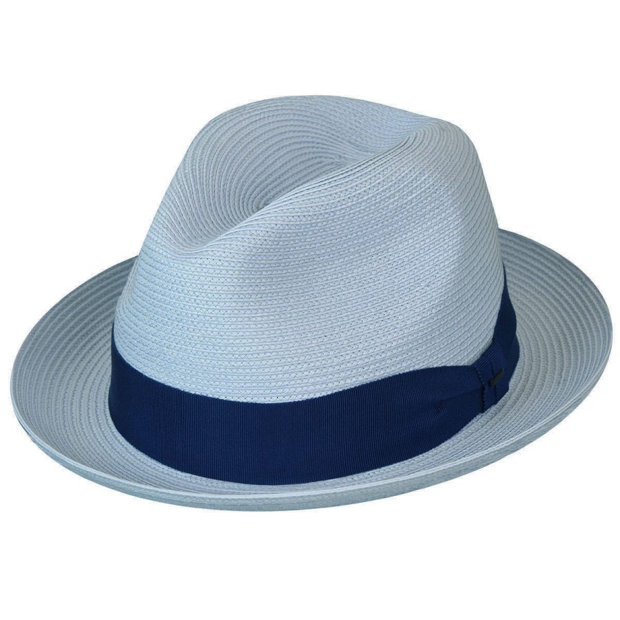 Craig Braided Fedora - Sky Blue / XXL