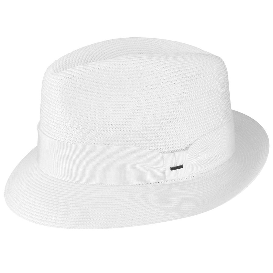 Craig Braided Fedora - White/L