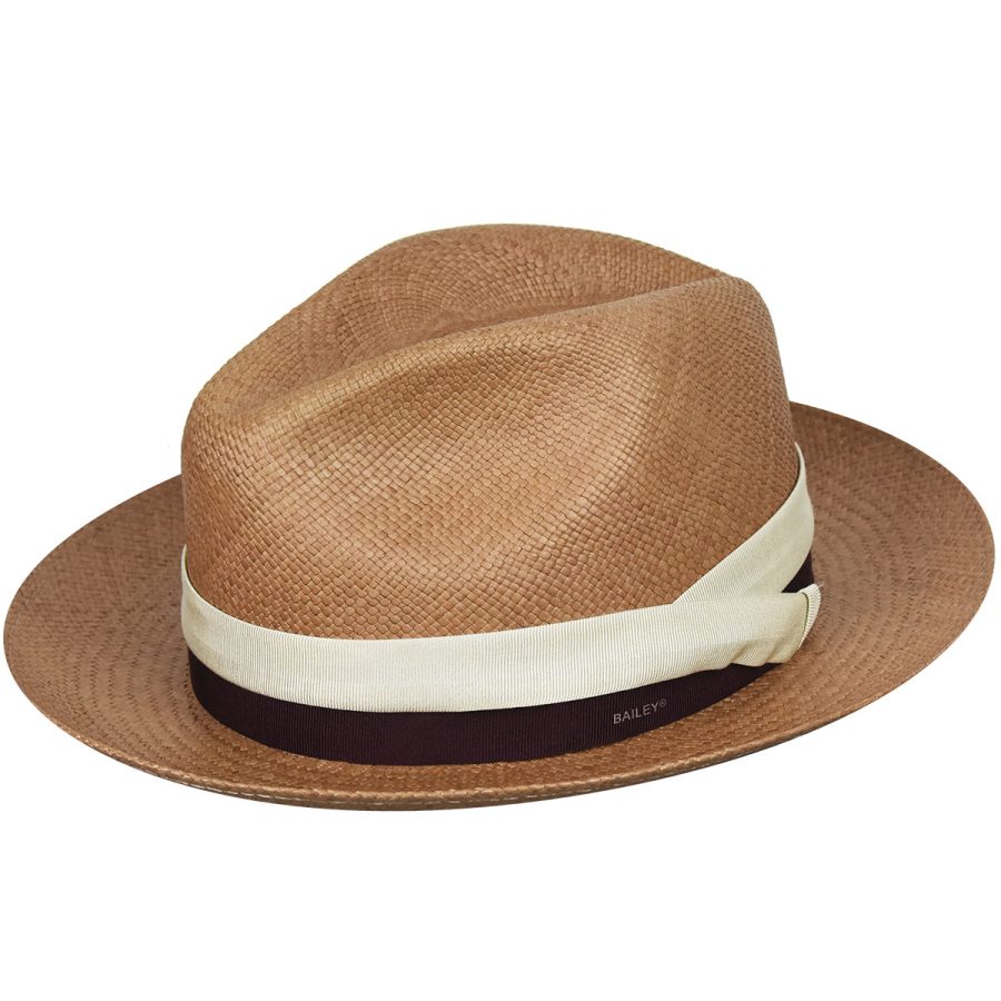 Cuban Panama Fedora - Amber/S