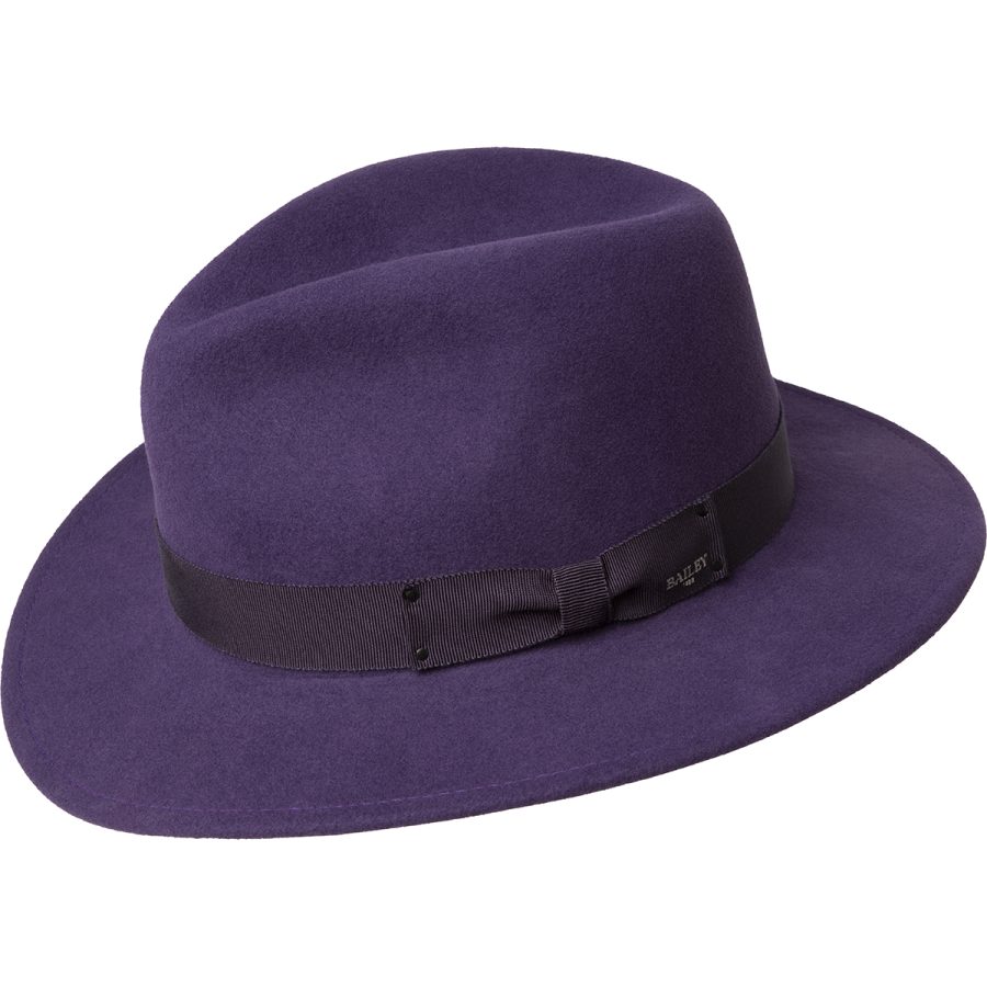 Curtis LiteFelt ® Fedora - Deep Plum / L