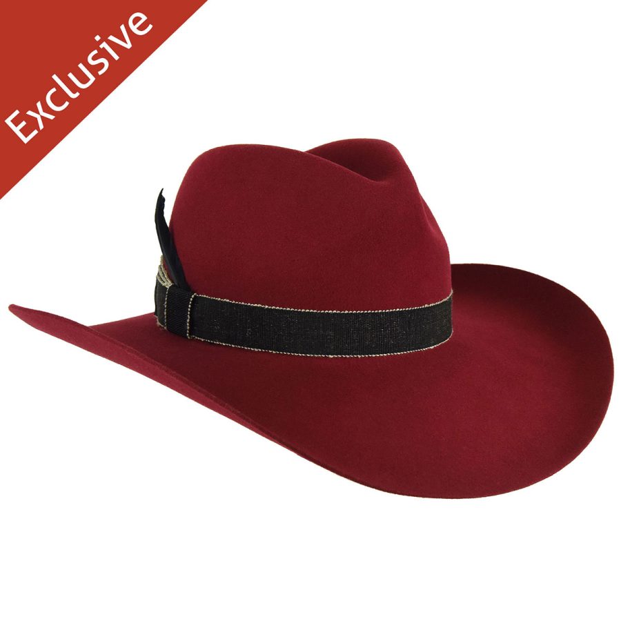 Darla L. Fedora - Exclusive - Red Lacquer/L