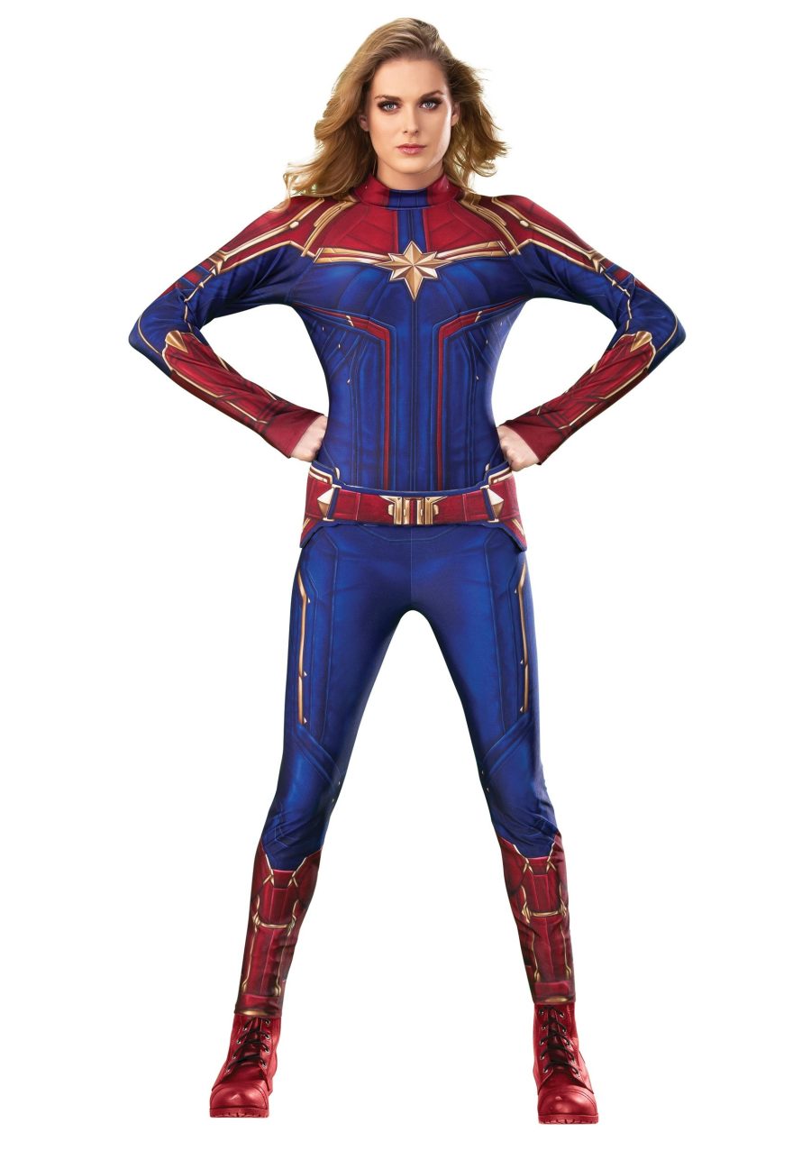 Deluxe Captain Marvel Women's Costume