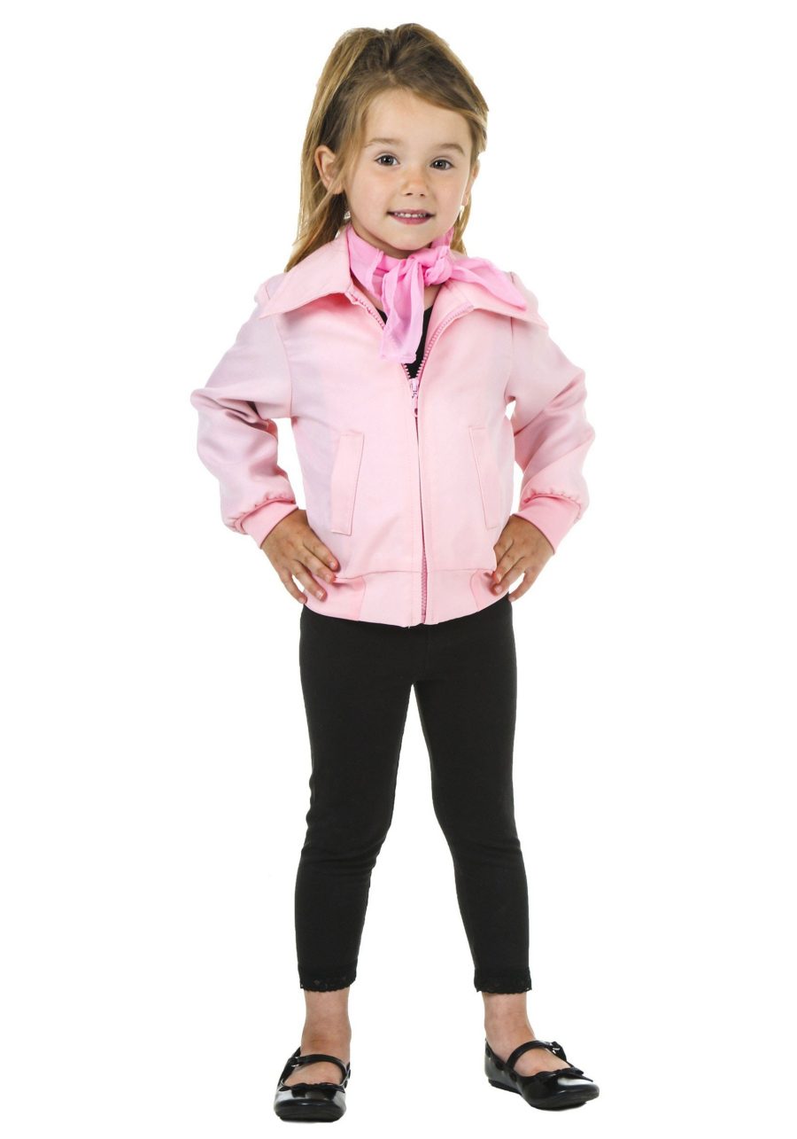 Deluxe Pink Ladies Toddler Jacket Costume