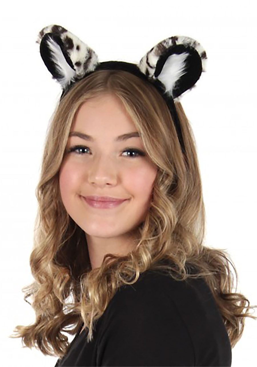 Deluxe Snow Leopard Ears Costume Headband