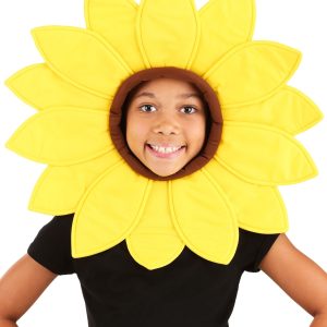 Deluxe Sunflower Costume Hood