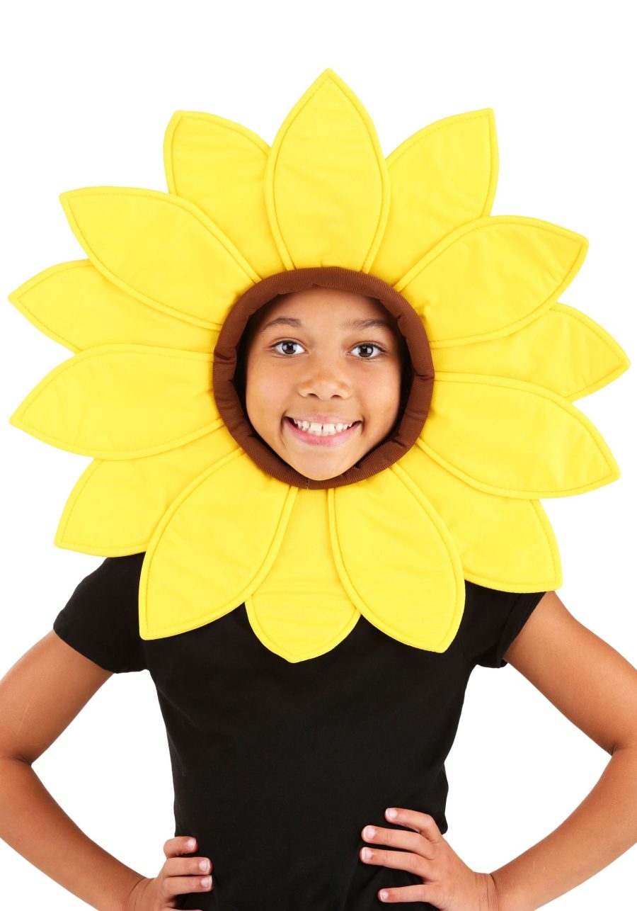 Deluxe Sunflower Costume Hood