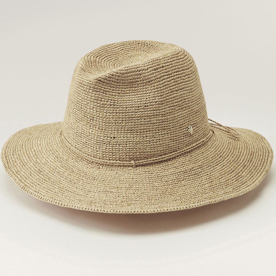 Desmonda Wide Brim Fedora - Natural/1SFM