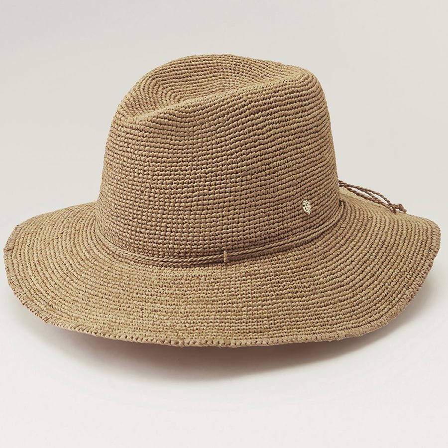 Desmonda Wide Brim Fedora - Nougat/1SFM