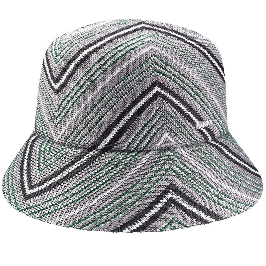 Diagonal Stripes Bucket - Grey / M