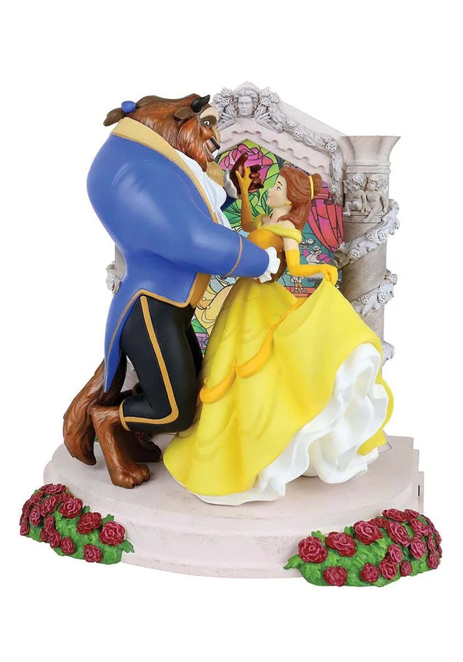 Disney Belle & Beast Light Up Diorama Statue