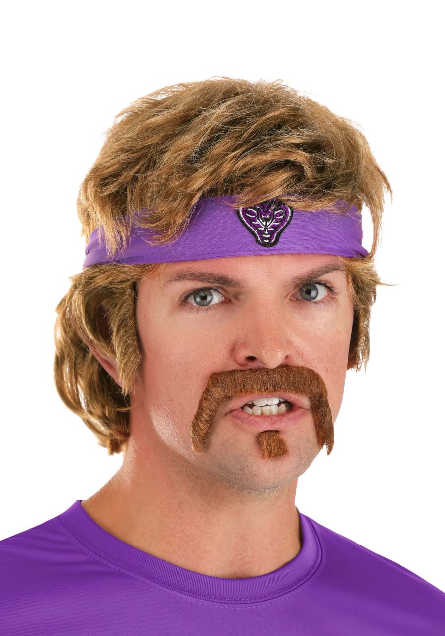 Dodgeball White Goodman Wig and Mustache Kit