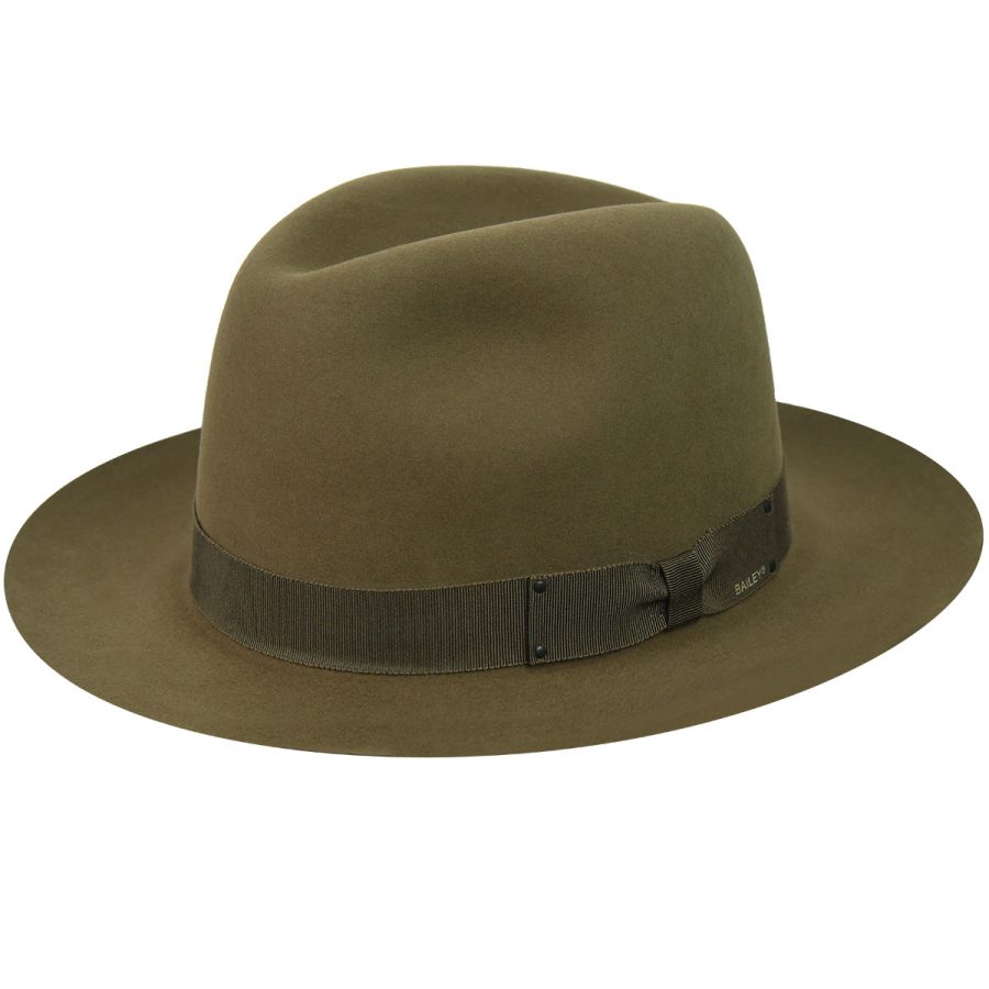 Draper III Fedora - Olive/6 7/8