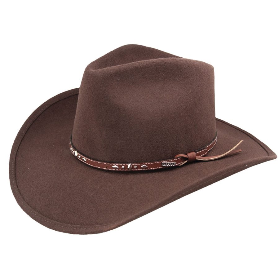 Eddy Bros. ® Buckhorn Cowboy Western Hat - Pecan/6 3/4