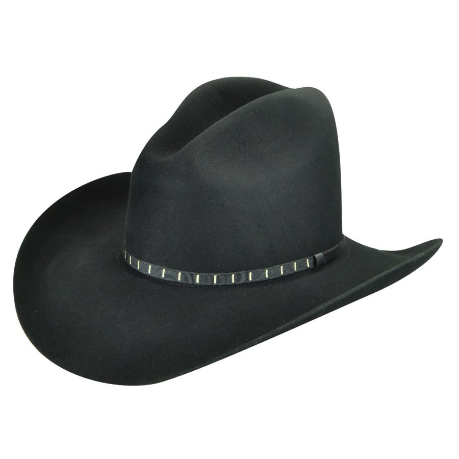 Elbridge 3X Cowboy Western Hat - Black/6 3/4